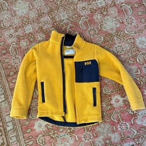 Helly Hansen Mustard and Navy Fleece Jacket